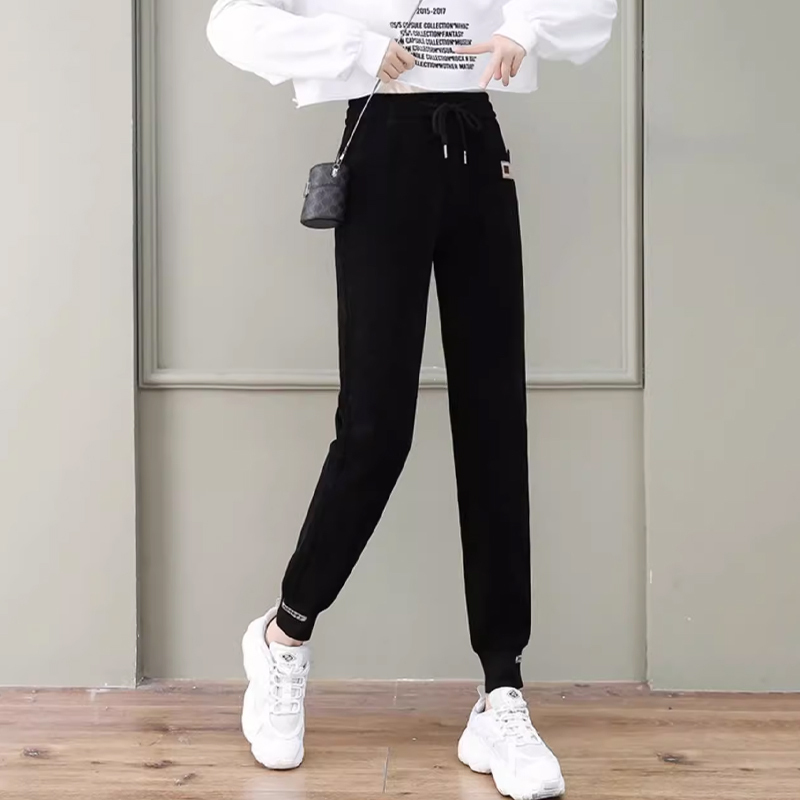 ハイウエスト シェニール 裏起毛 ジョガーパンツ