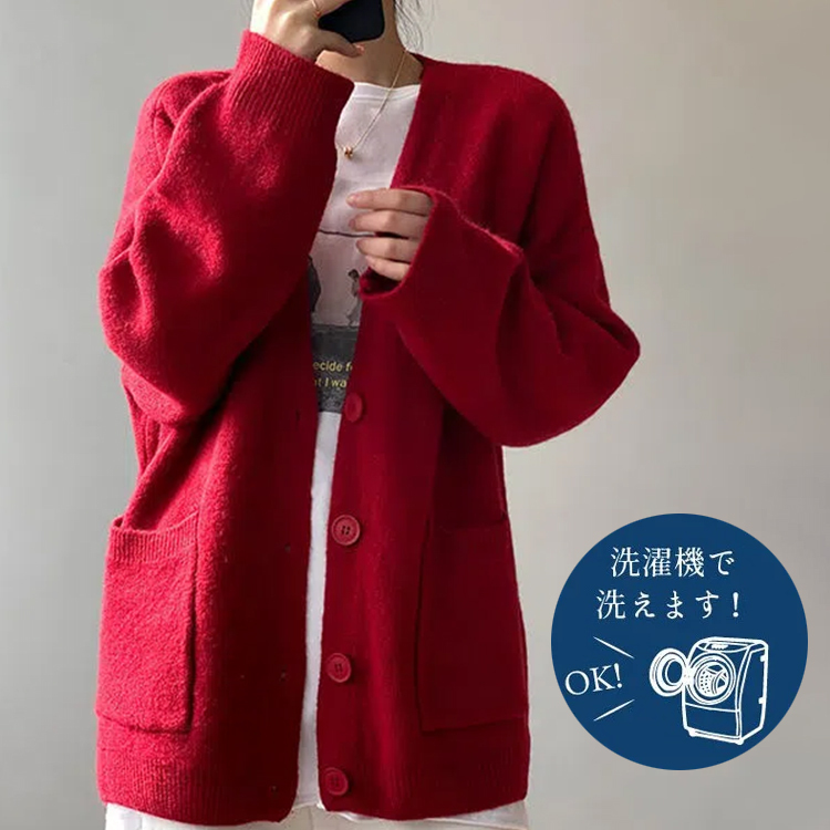 新作 レディース 無地 カジュアル カーディガン