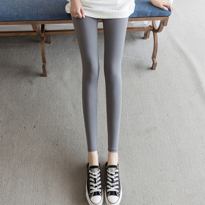 【美脚効果】ファッション 無地 カジュアル シンプル レギンス