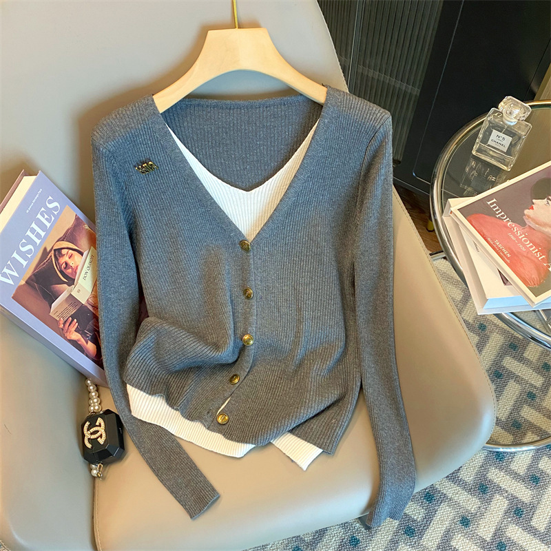 人気爆発中 薄手 無地 カジュアル シンプル 長袖 セーター