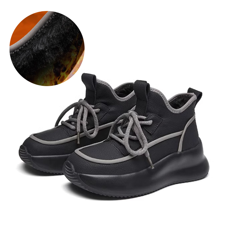 ソフト 無地 カジュアル 厚底 マフィン ブーツ