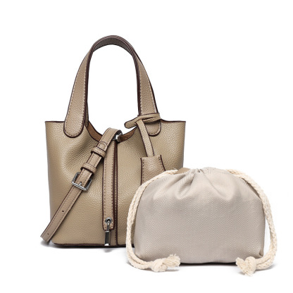  好感度UP 無地 カジュアル レディース バケツバッグ