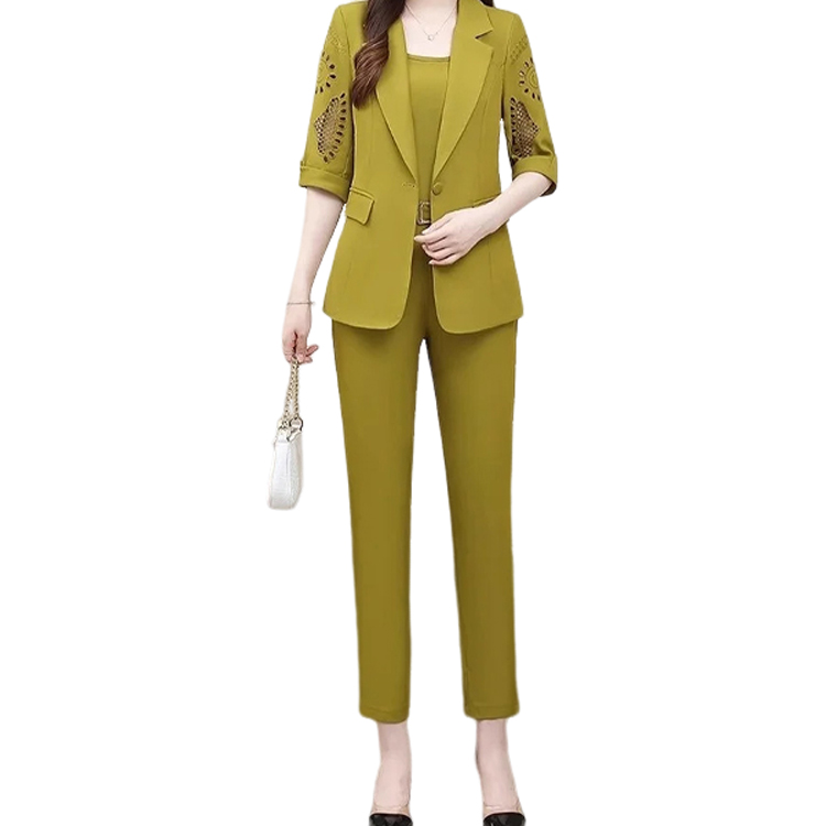 無地 カジュアル シンプル 長袖 スーツ 3点セット