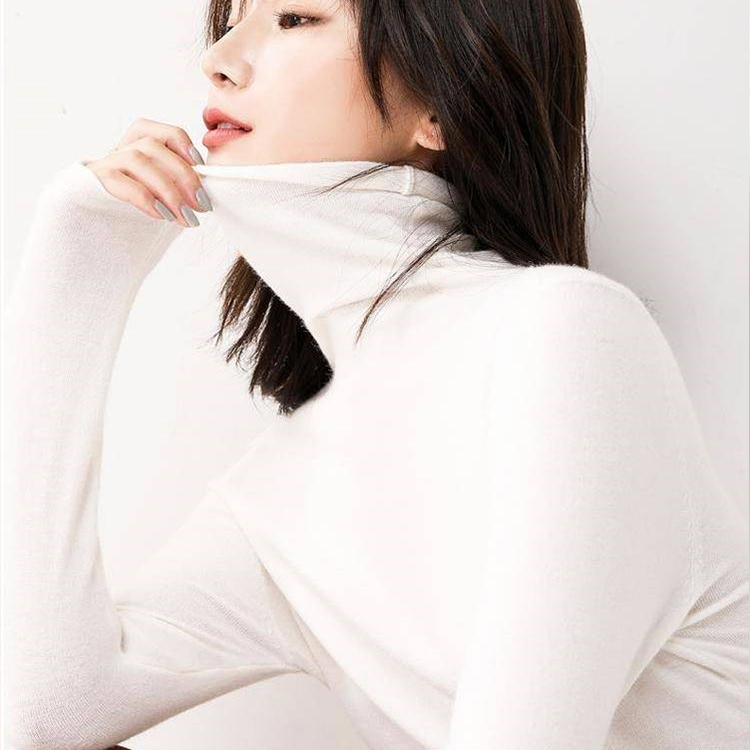 レディースタートルネックカシミヤニット