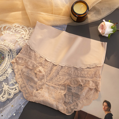 コットン 肌に優しい ハイウエスト 補正 ショーツ