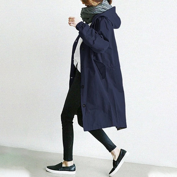 柔らかく カジュアル 肌触りの良い トレンチコート