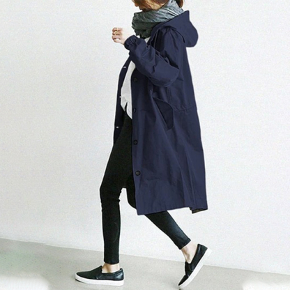 柔らかく カジュアル 肌触りの良い トレンチコート