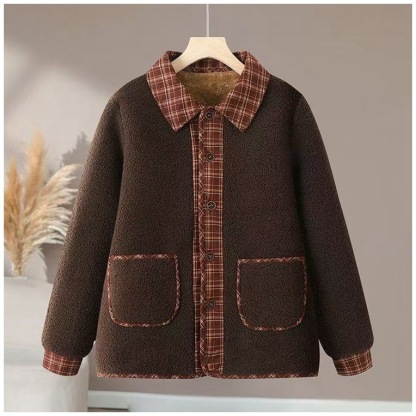 秋冬用 フェイク 配色 シェルパ ジャケット