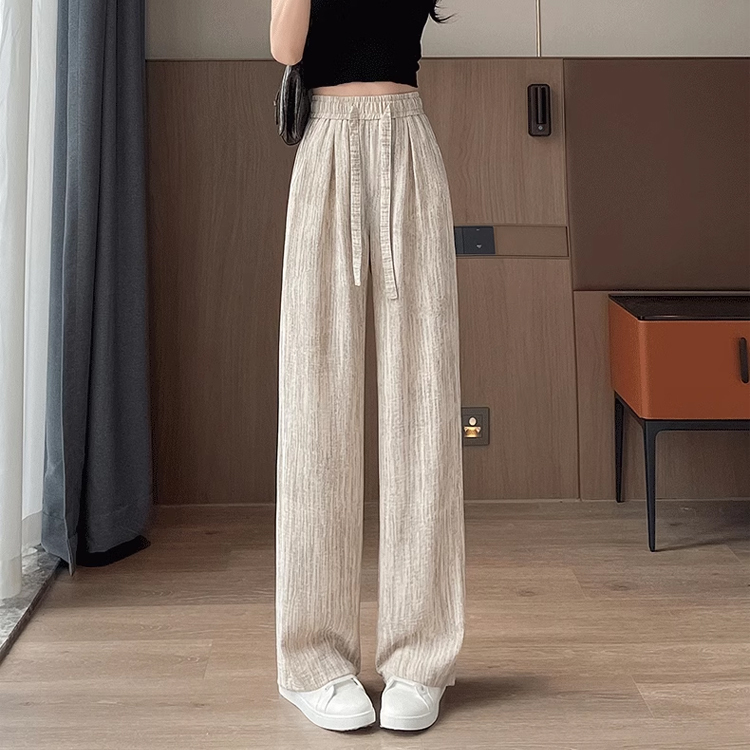 大活躍 接触冷感 無地 カジュアル ワイドパンツ