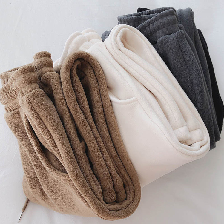 レディース 厚手 無地 カジュアル ジョガーパンツ