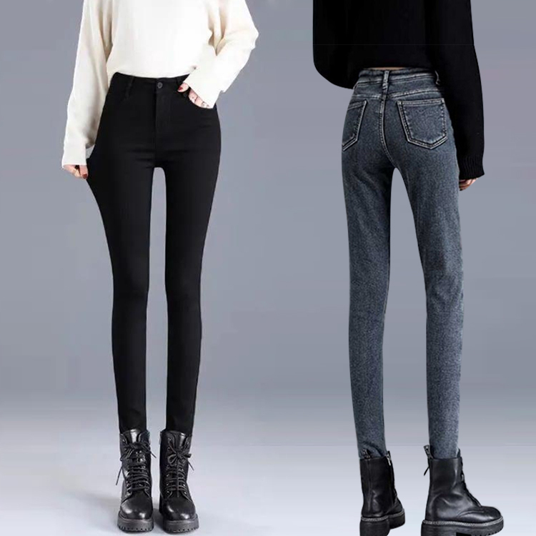 着やすい エレガント 温かみ 無地 デニムパンツ