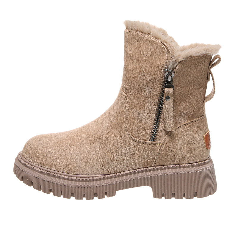 心地良い ムートン 厚手 防寒 防水 抗菌 防臭 ブーツ