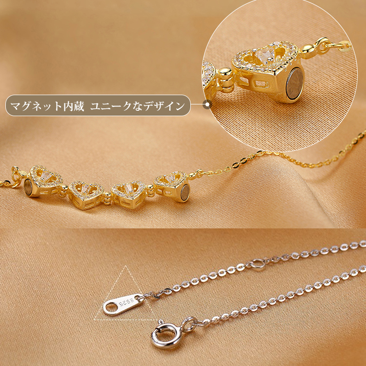 デートに着用最適 四つ葉 クローバー ネックレス