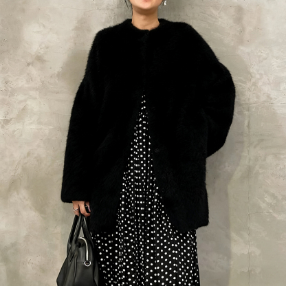 お洒落な ニット 無地 カジュアル 軽やか カーディガン