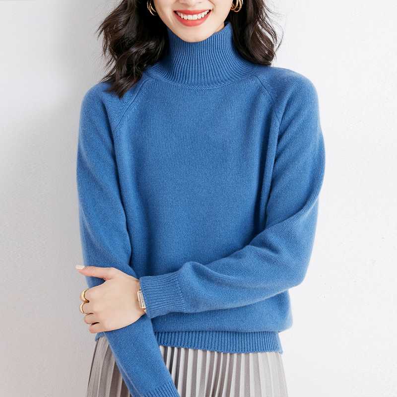 手触り良く 無地 カジュアル シンプル 長袖 レディース ニット