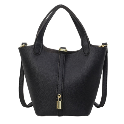 ファッション 大容量 ピコタンロック 斜掛け バッグ