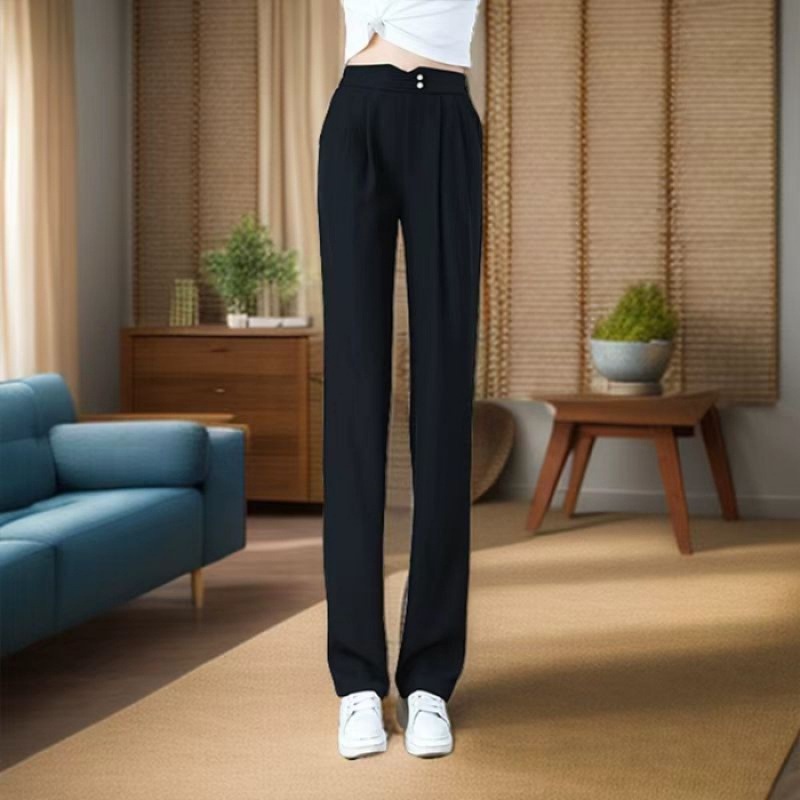 無地 ファッション ひんやり カジュアルパンツ