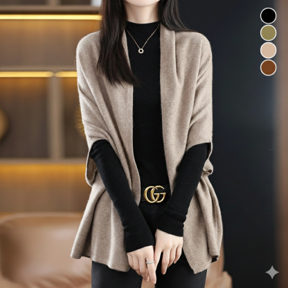 無地 カジュアル シンプル ストール風 カーディガン