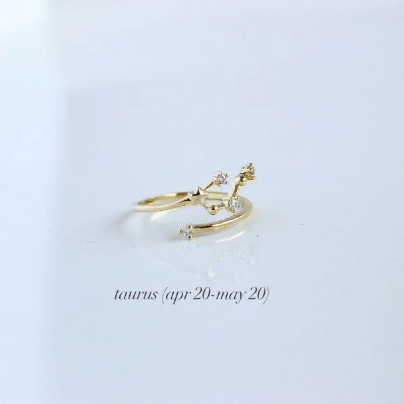 精巧な仕上がり 絶妙なデザイン 12星座 ダイヤモンド リング