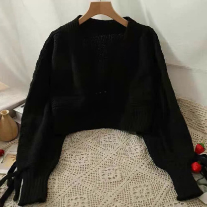 ぽわん袖 無地 無地 カジュアル シンプル 長袖 カーディガン