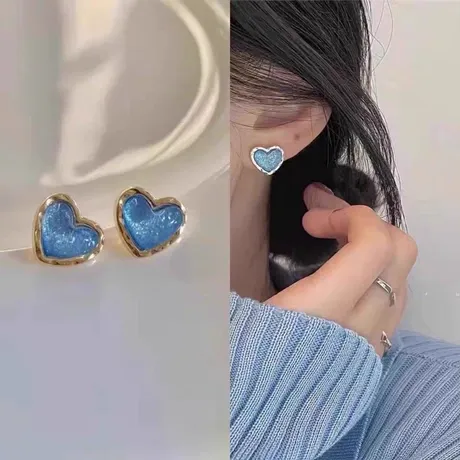 ヴィンテージハートピアス【5ペアセット】