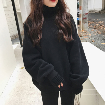 手触り良く 無地 カジュアル シンプル 長袖 スウェット