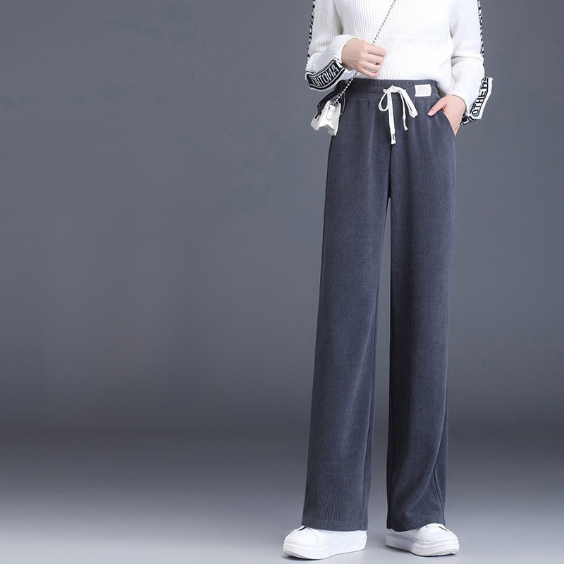 【裏起毛なし/裏起毛あり】ストレート ワイドパンツ