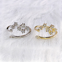 精巧な仕上がり 絶妙なデザイン 12星座 ダイヤモンド リング