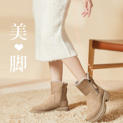 心地良い  ムートン 厚手 防寒 防水 抗菌 防臭 ブーツ