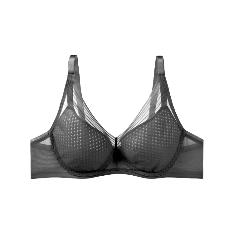 スリム見せる超薄型通気性ブラジャー