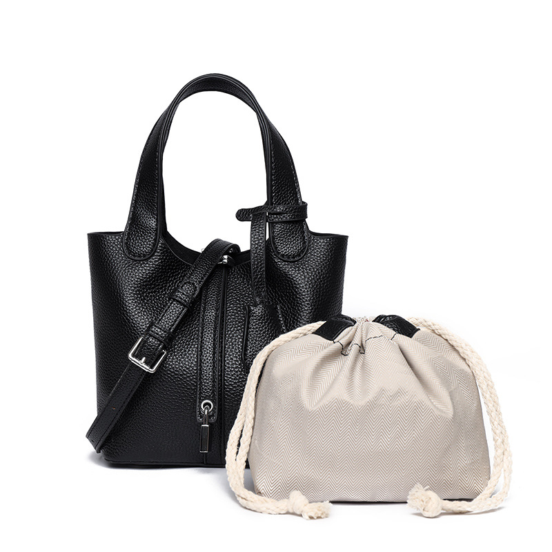  好感度UP 無地 カジュアル レディース バケツバッグ