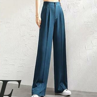 無地 カジュアル シンプル ハイウエスト パンツ