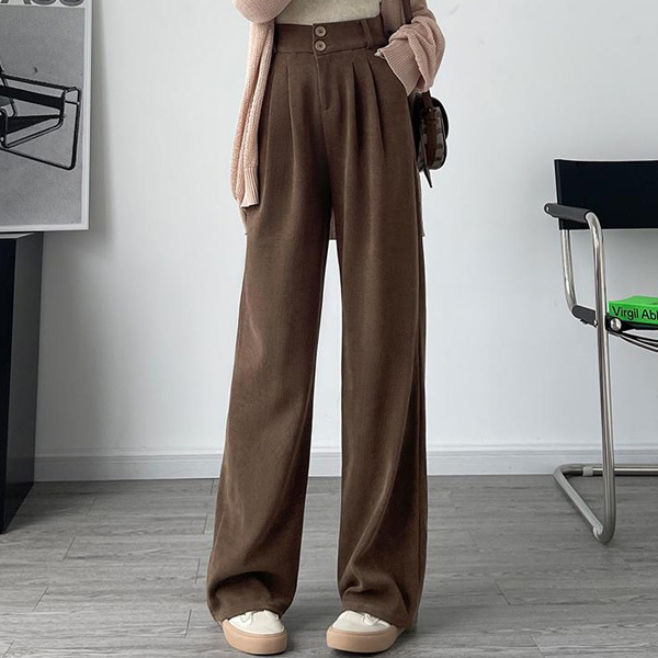 無地 カジュアル シンプル レディース ワイドパンツ