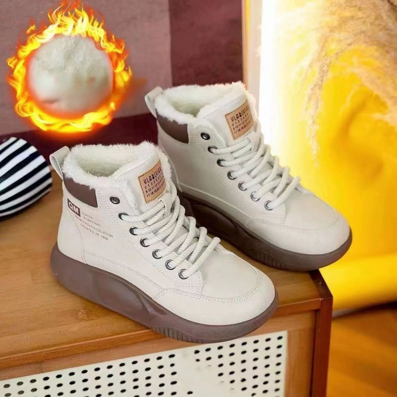 完売必至 無地 レディース 厚手 スノーブーツ