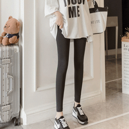 【美脚効果】ファッション 無地 カジュアル シンプル レギンス