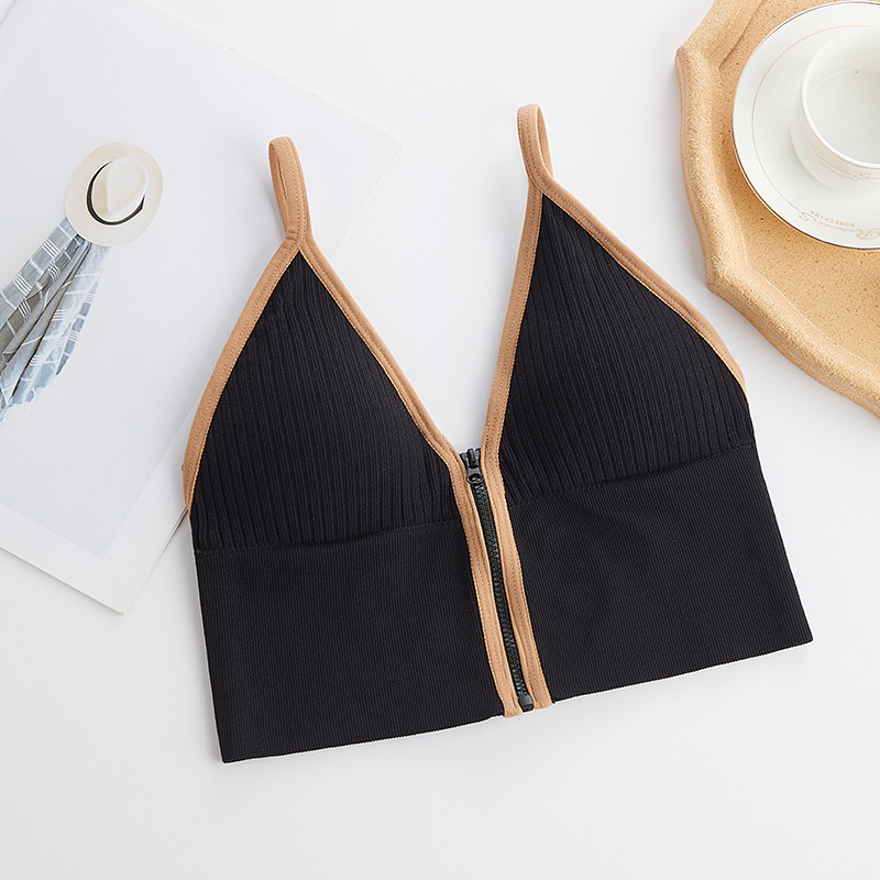 リブ編み スポーツ ブラジャー