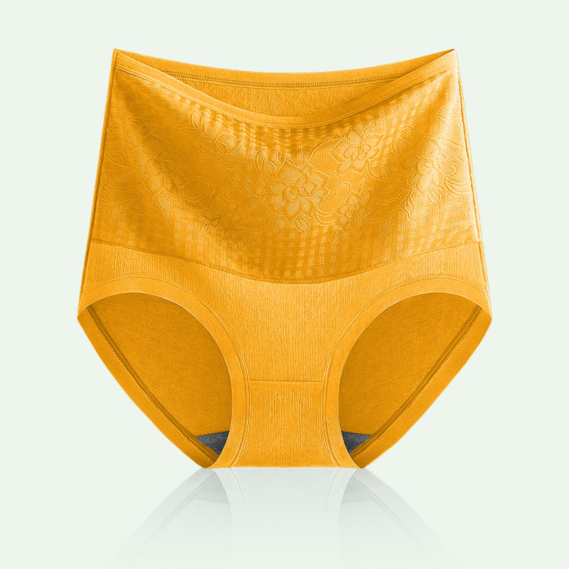 通気性良い ハイウエスト エンボス加工 ショーツ