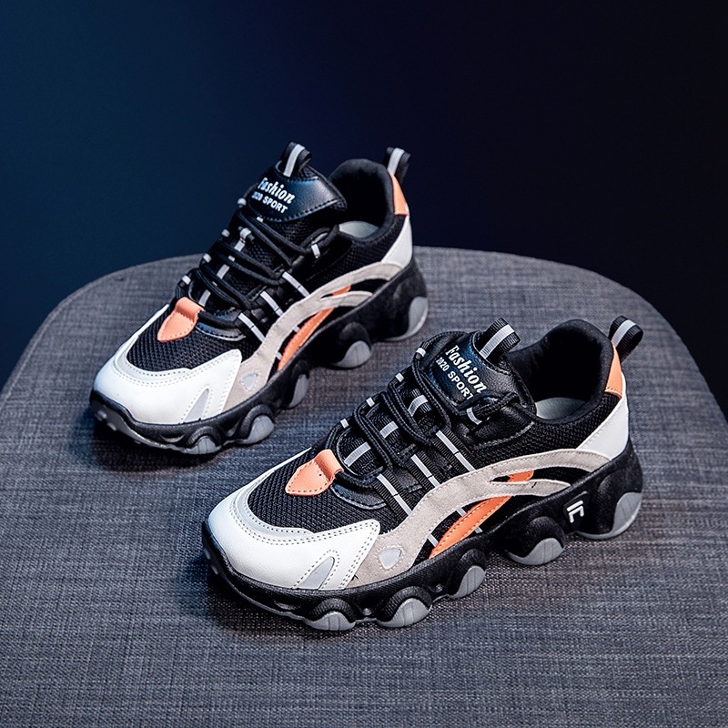 韓国 ファッション 配色 清新 スニーカー