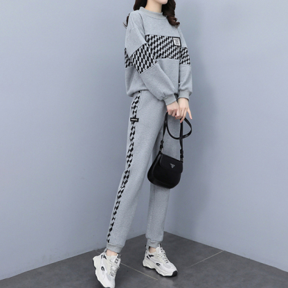 中綿入り ファッション ウエストス リミング スウェット セットアップ