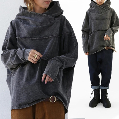 無地 カジュアル シンプル フード付き パーカー