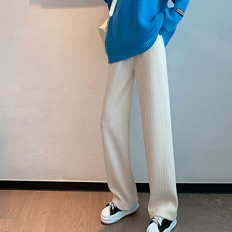 無地 カジュアル シンプル コーデュロイ ワイドパンツ