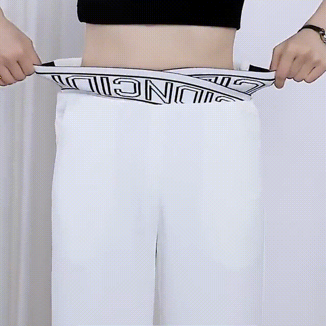 美脚 無地 カジュアル シンプル ワイドパンツ