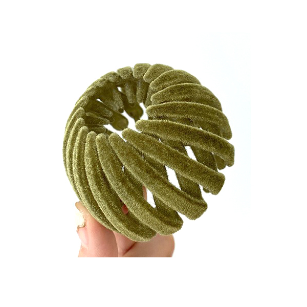 高見え ベルベット 鳥の巣ヘ アクリップ