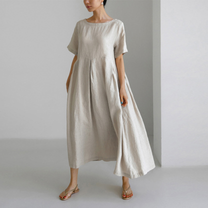無地 カジュアル シンプル ロング丈 ワンピース