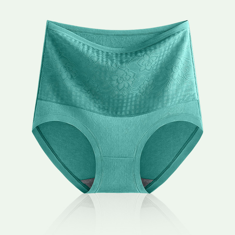 通気性良い ハイウエスト エンボス加工 ショーツ