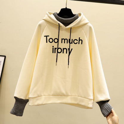 着回し力抜群 レディース アルファベット フード付き 上下セット