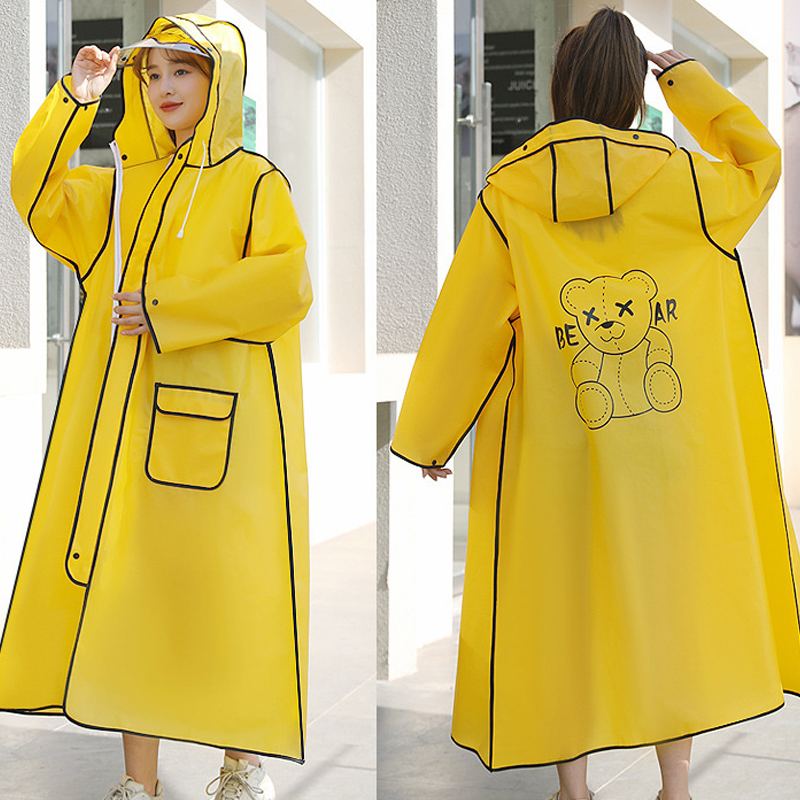 ファッション ロング丈 多用途 レインコート