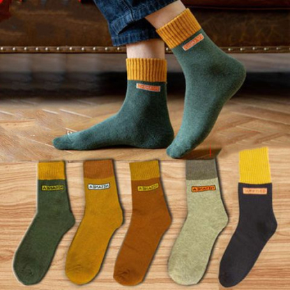 ふわふわ 無地 男女兼用 裏パイル ソックス