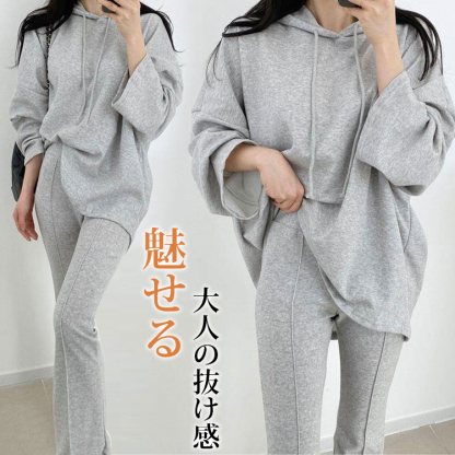 レディースパーカー＆パンツセットアップ
