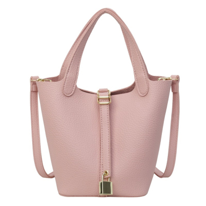 ファッション 大容量 ピコタンロック 斜掛け バッグ